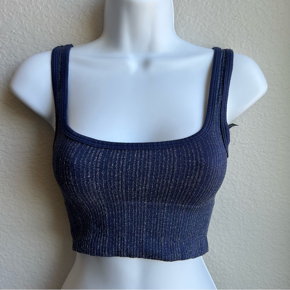 Urban Outfitters Out from Under Navy blue  Sparkle top